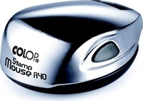 Карманная оснастка для круглой печати Colop Mouse R40 D=40мм, (ХРОМ) с подушкой.